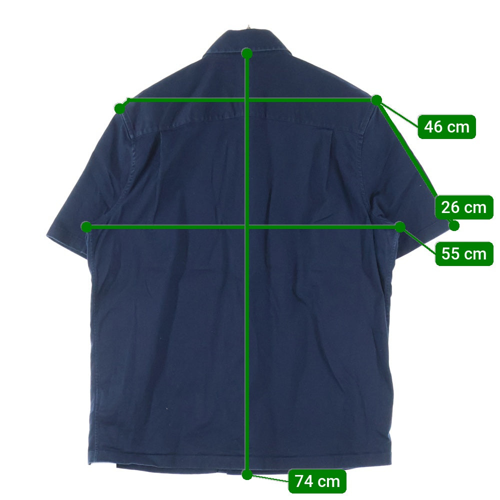 LOUIS VUITTON(ルイヴィトン) 25AW モノグラムポケット 半袖シャツ ネイビー RM252MQ FUG HTS48W