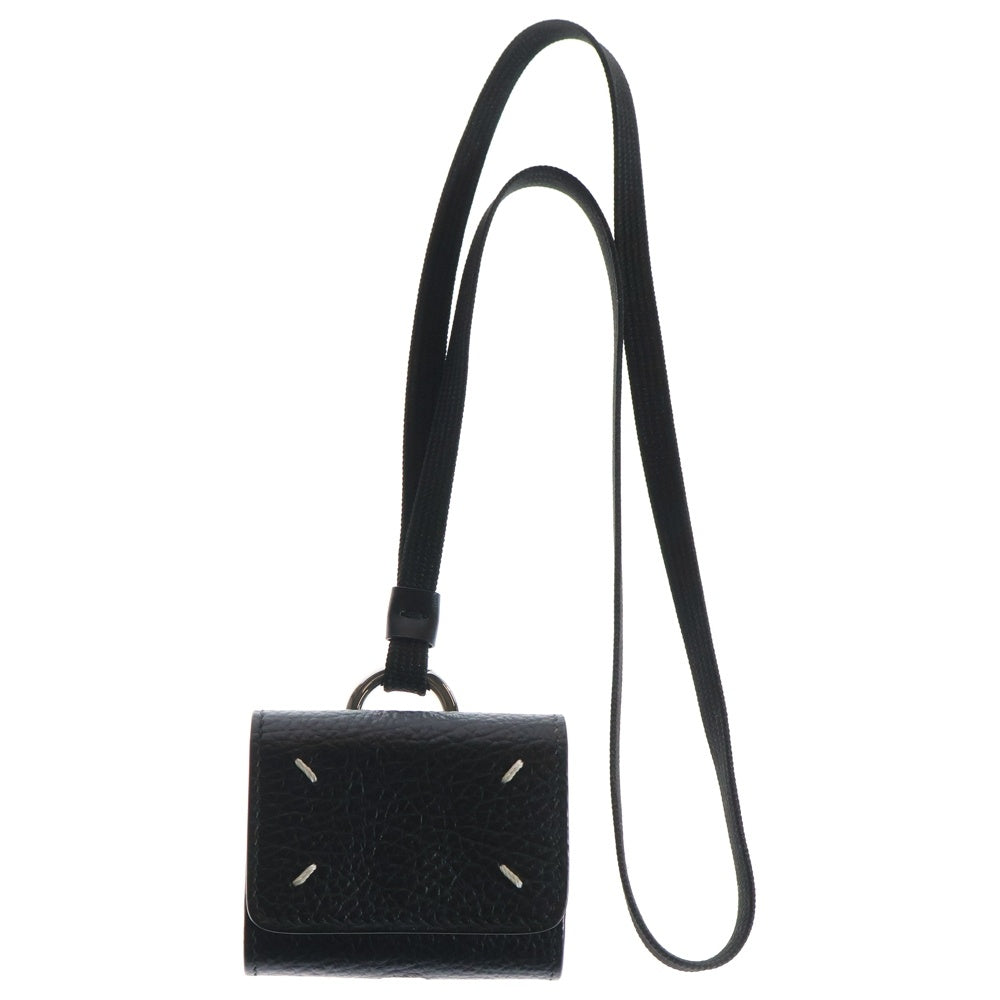Maison Margiela(メゾンマルジェラ) 24SS AIR PODS CASE ネックストラップ エアーポッズケース SA1VZ0022 ブラック