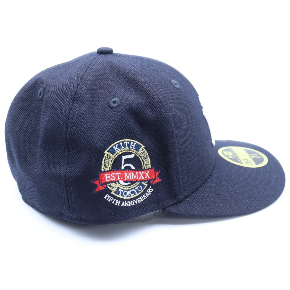 KITH(キス) ×NEW ERA For The New York Yankees 59Fifty ニューバランス ニューヨークヤンキース ベースボールキャップ 帽子 ブラック KHM051196