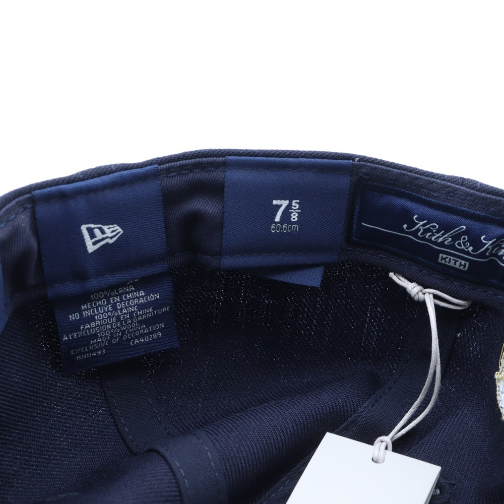 KITH(キス) ×NEW ERA For The New York Yankees 59Fifty ニューバランス ニューヨークヤンキース ベースボールキャップ 帽子 ブラック KHM051196