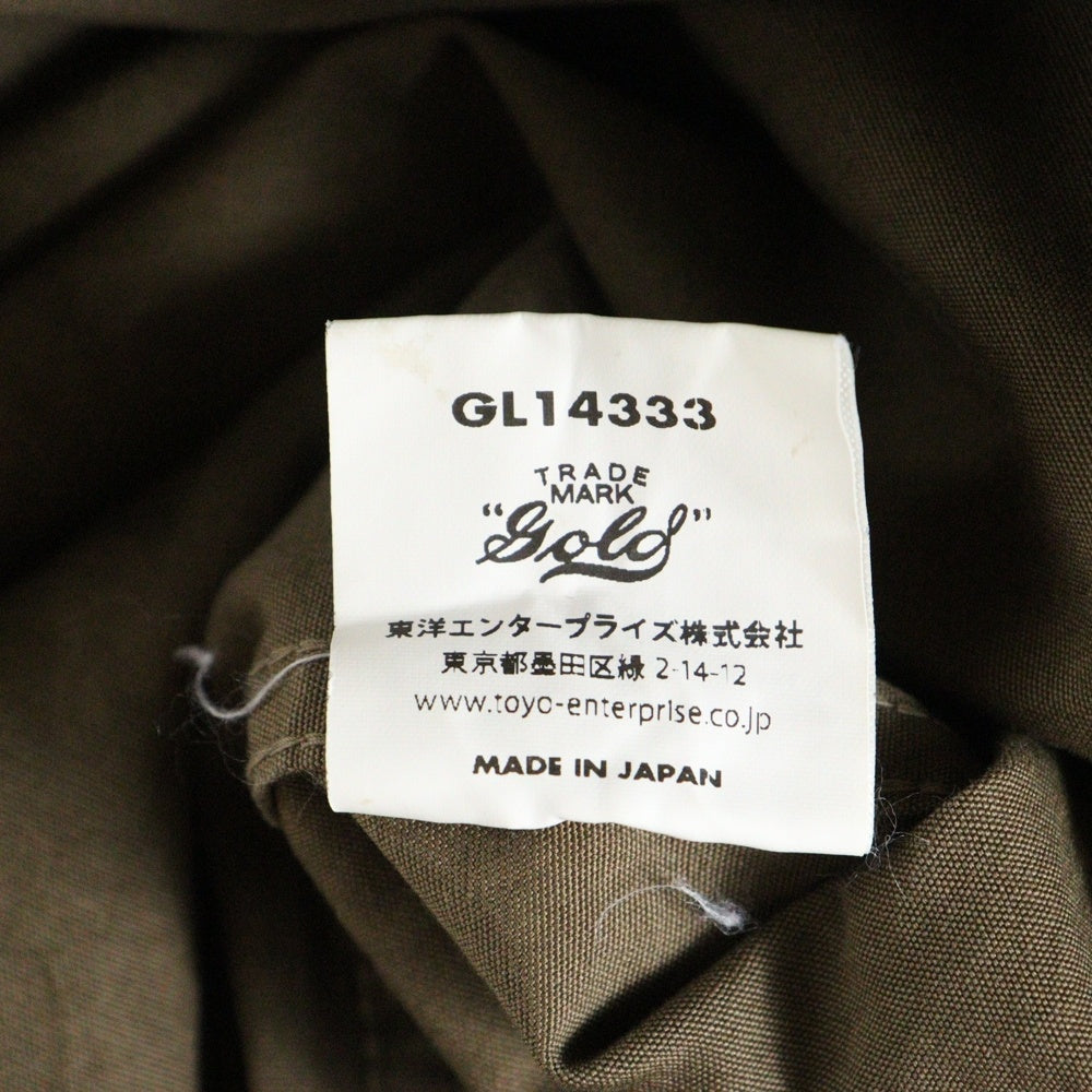 GOLD(ゴールド) COTTON WEATHER SNOW PARKA コットンモッズコート フーデッドジャケット ブラウン GL14333