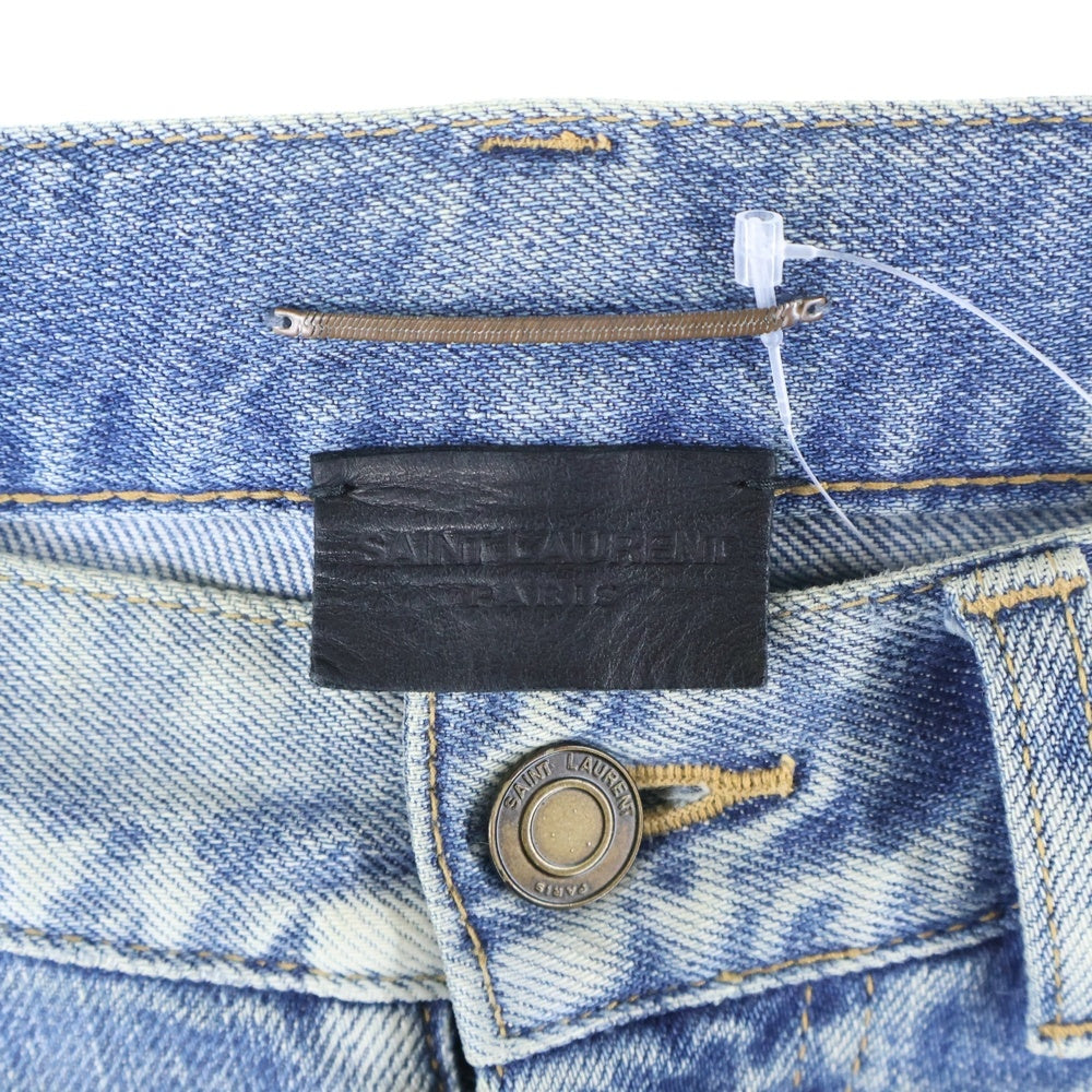 SAINT LAURENT PARIS(サンローランパリ) ダメージ加工 スキニーデニムパンツ インディゴ 527389