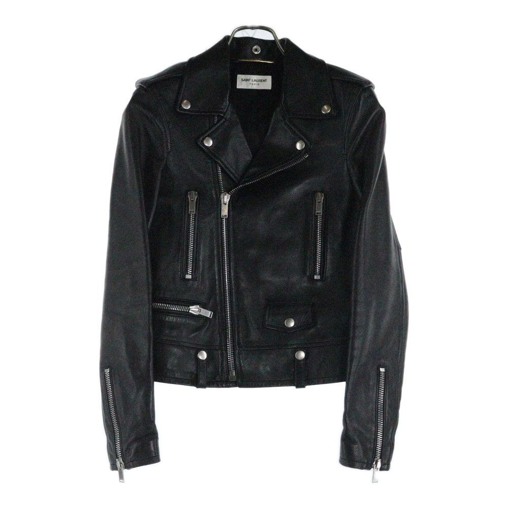 SAINT LAURENT PARIS(サンローランパリ) L01 クラシックモーターサイクルライダースレザージャケット 481862 Y5YA2 ブラック レディース