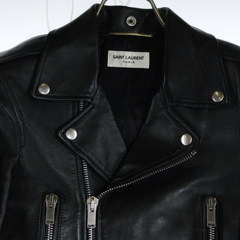 SAINT LAURENT PARIS(サンローランパリ) L01 クラシックモーターサイクルライダースレザージャケット 481862 Y5YA2 ブラック レディース