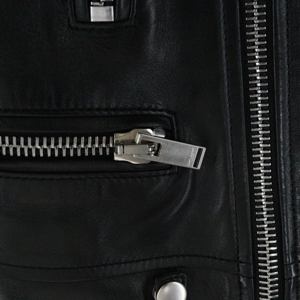 SAINT LAURENT PARIS(サンローランパリ) L01 クラシックモーターサイクルライダースレザージャケット 481862 Y5YA2 ブラック レディース