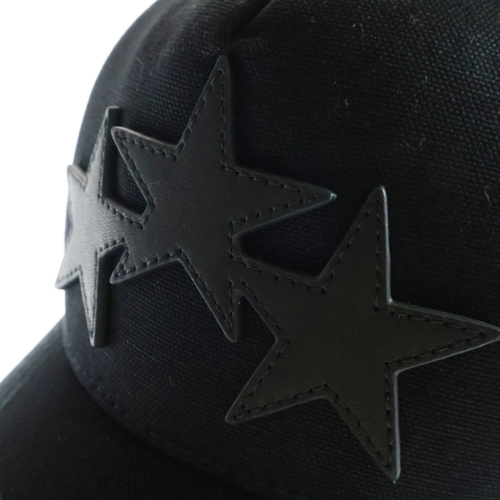 AMIRI(アミリ) Three Star スリースターパッチ メッシュキャップ 帽子 ブラック XMAH002