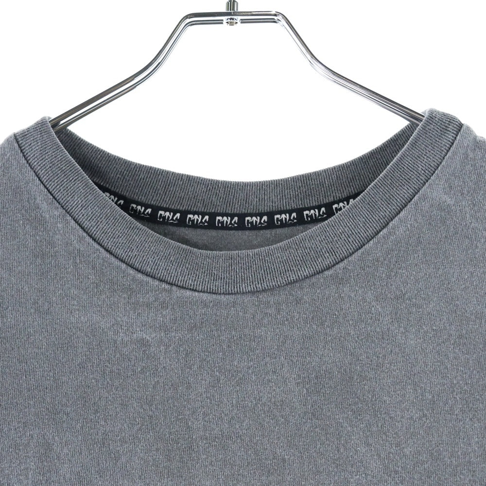 cvtvlist(カタリスト) フロントワッペン クルーネック半袖Tシャツ カットソー チャコールグレー 2101090307