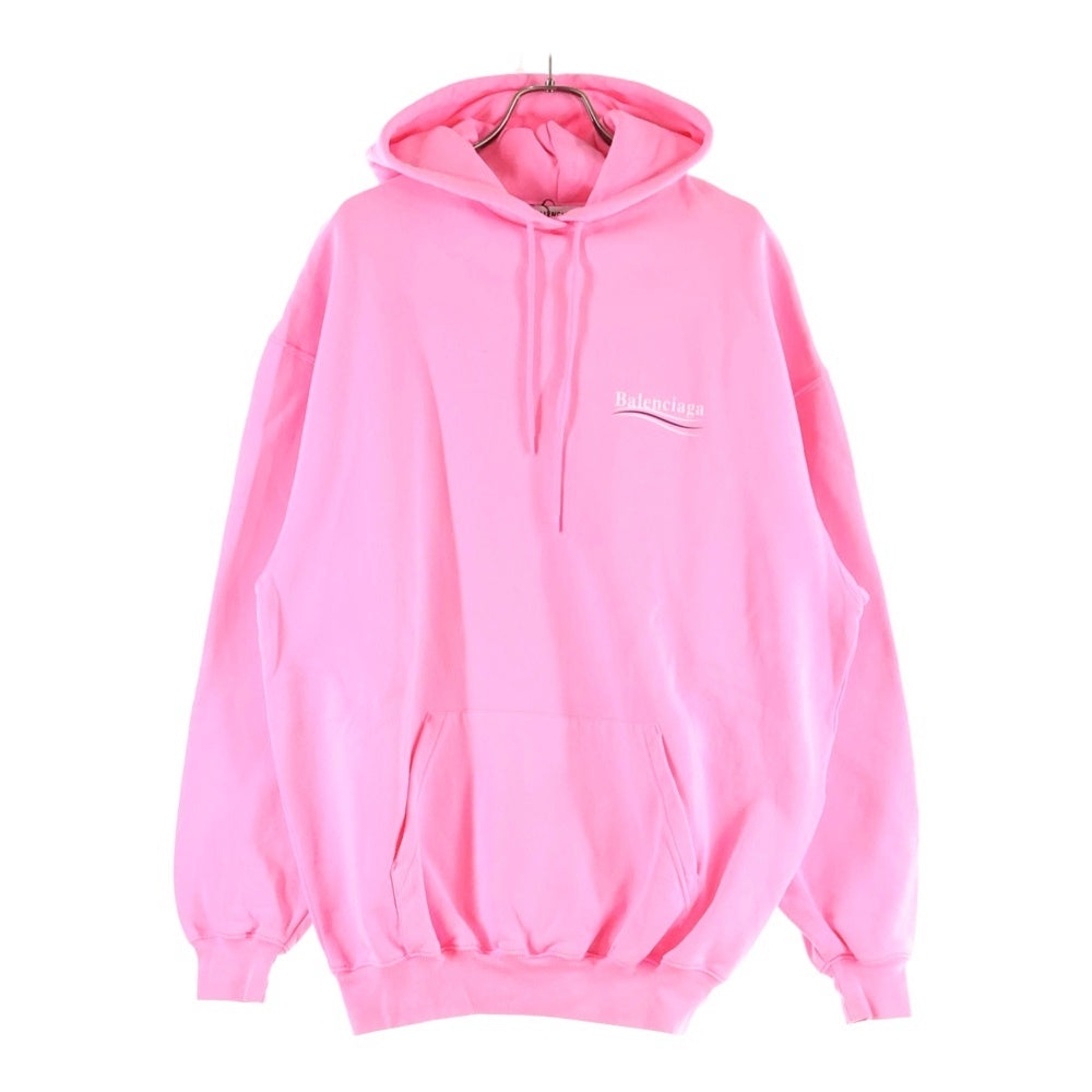 BALENCIAGA(バレンシアガ) キャンペーンロゴ プルオーバースウェットパーカー フーディ ピンク 578135