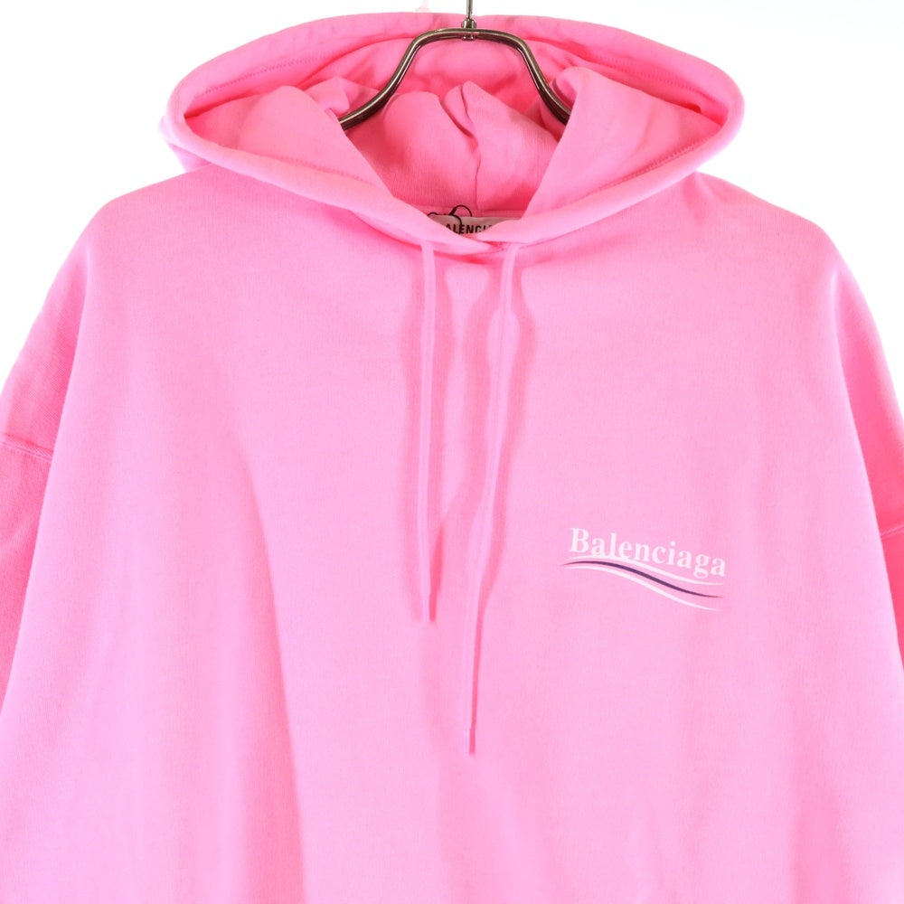 BALENCIAGA(バレンシアガ) キャンペーンロゴ プルオーバースウェットパーカー フーディ ピンク 578135