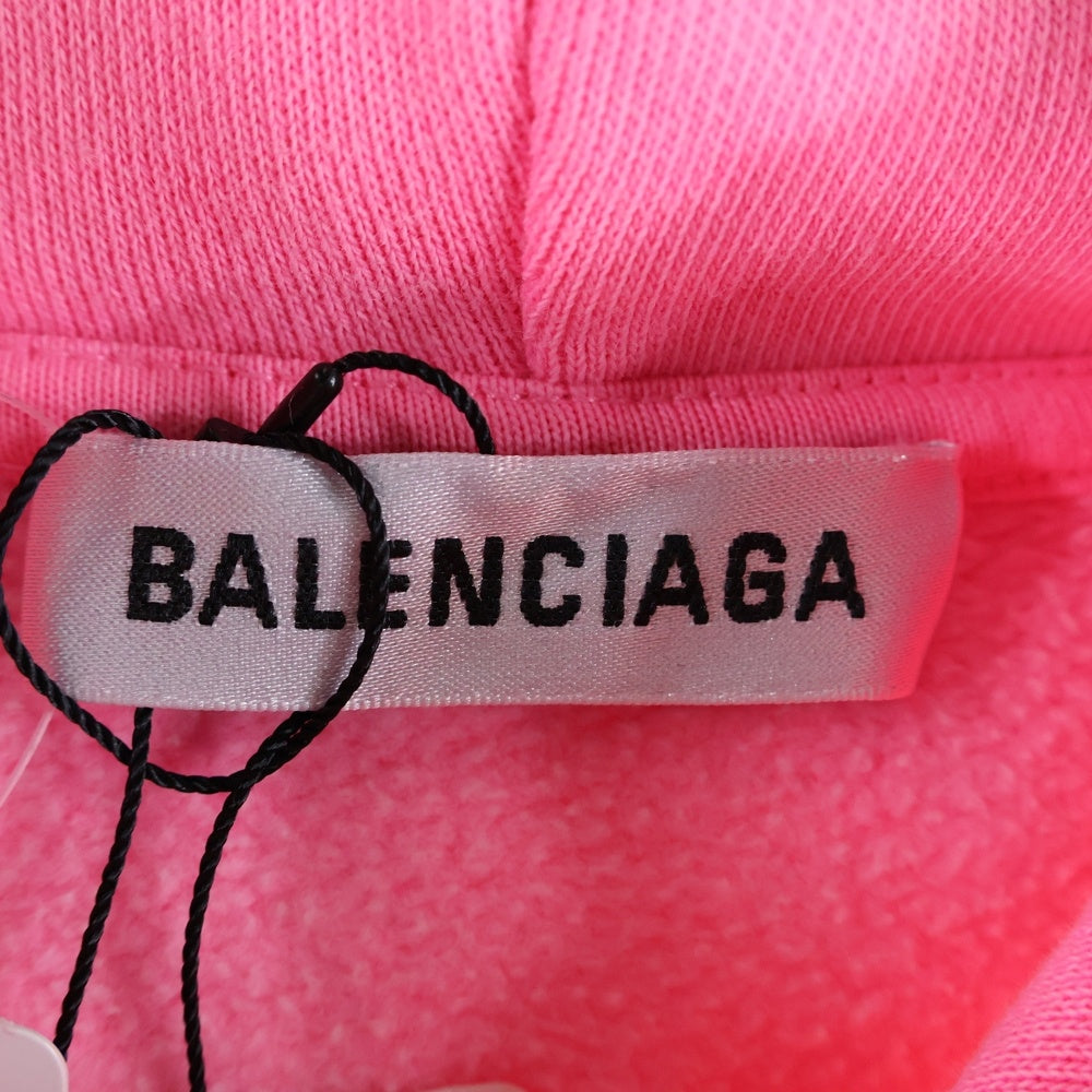 BALENCIAGA(バレンシアガ) キャンペーンロゴ プルオーバースウェットパーカー フーディ ピンク 578135