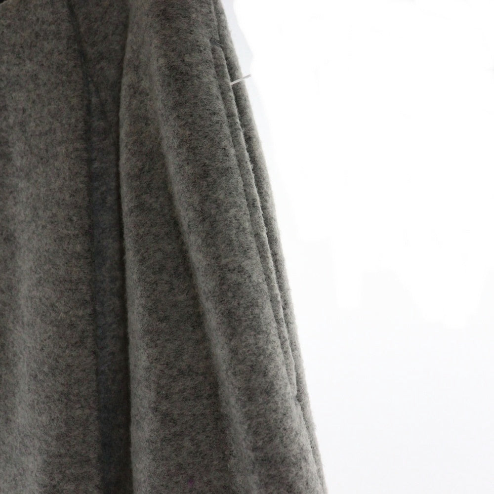 SACRA(サクラ) WOOL RING MILLED SK ウール ロングスリットスカート グレー レディース 117506122