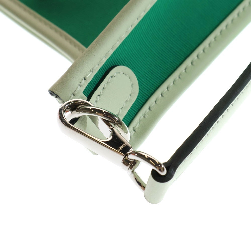 HERMES(エルメス) ネオエヴリンTPM ショルダーバッグ W刻印 グリーン/ホワイト