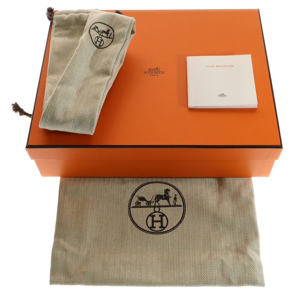 HERMES(エルメス) ネオエヴリンTPM ショルダーバッグ W刻印 グリーン/ホワイト