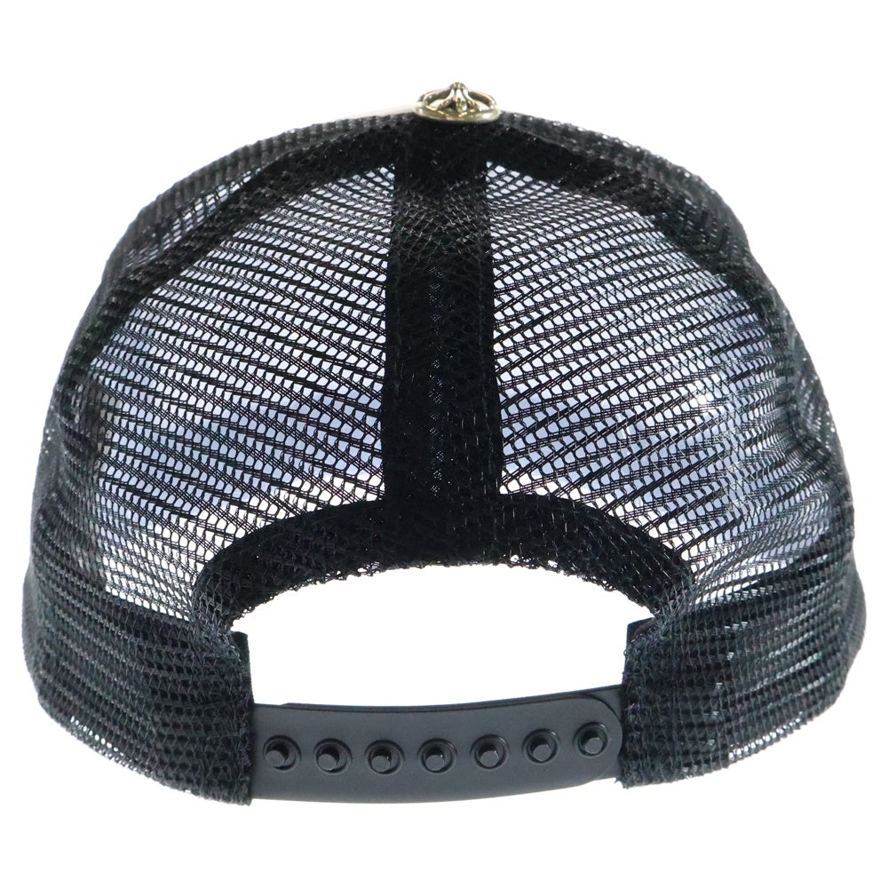 CHROME HEARTS(クロムハーツ) TRUCKER CAP CHパッチメッシュトラッカーキャップ クロスボール付 帽子 ブラック/ホワイト