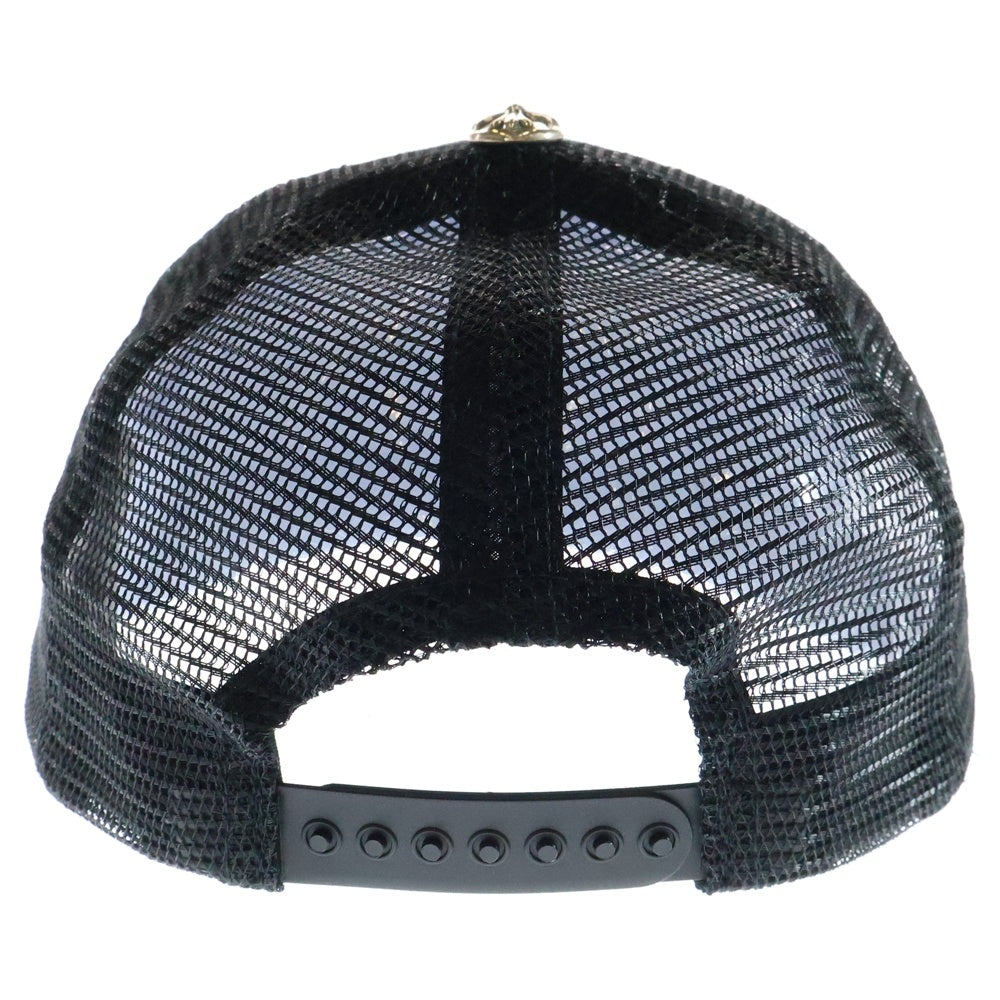 CHROME HEARTS(クロムハーツ) TRUCKER CAP FUCKパッチメッシュトラッカーキャップ クロスボール付 帽子 ブラック