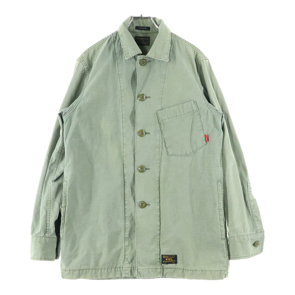 WTAPS(ダブルタップス) DOCTOR L/S クロスボーン 長袖ミリタリーシャツ カーキ 141GWDT-SHM10