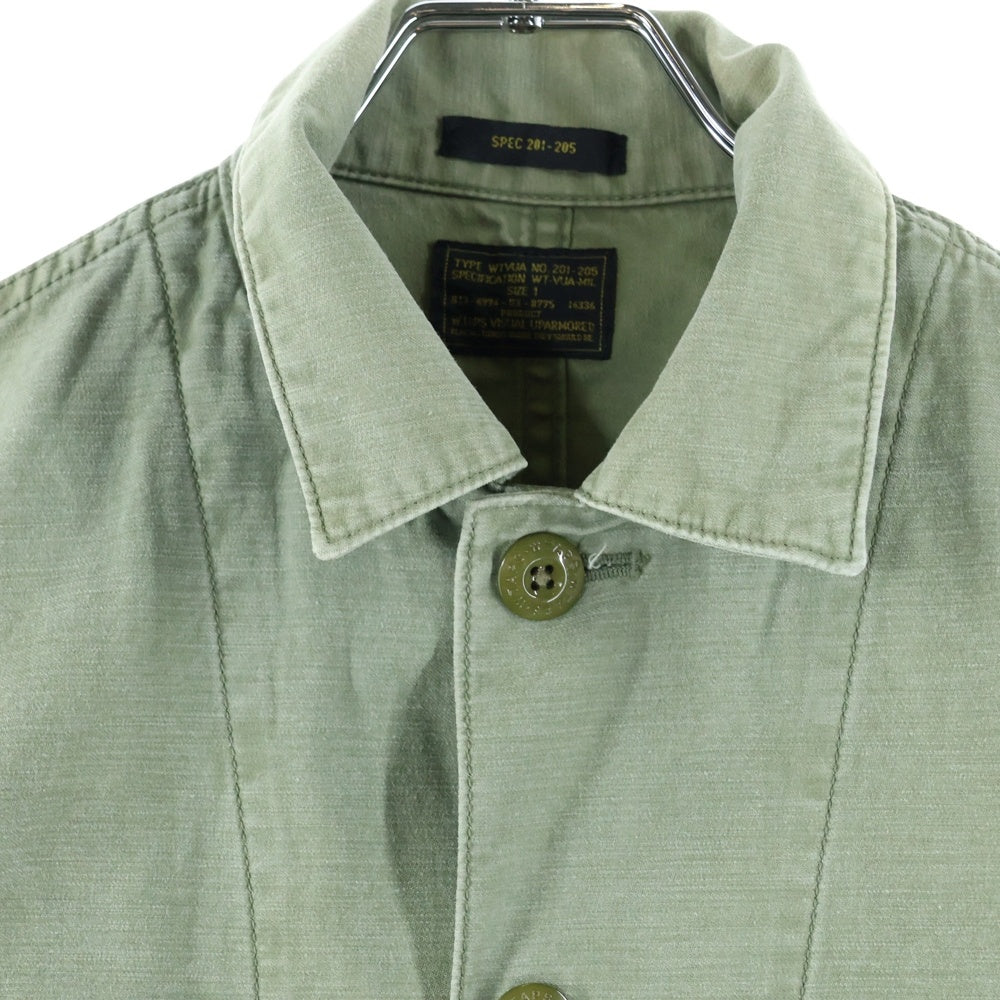 WTAPS(ダブルタップス) DOCTOR L/S クロスボーン 長袖ミリタリーシャツ カーキ 141GWDT-SHM10