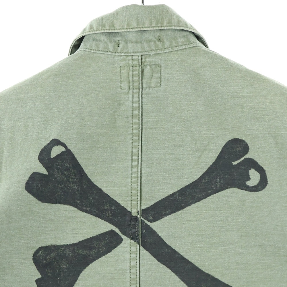 WTAPS(ダブルタップス) DOCTOR L/S クロスボーン 長袖ミリタリーシャツ カーキ 141GWDT-SHM10