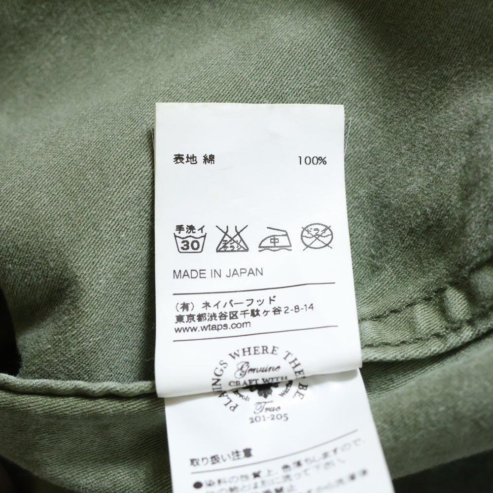 WTAPS(ダブルタップス) DOCTOR L/S クロスボーン 長袖ミリタリーシャツ カーキ 141GWDT-SHM10