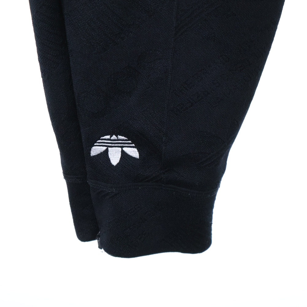 adidas(アディダス) ×ALEXANDER WANG アレキサンダーワン サイドライン ロゴ総柄 トラックパンツ スウェットパンツ ブラック CV5265