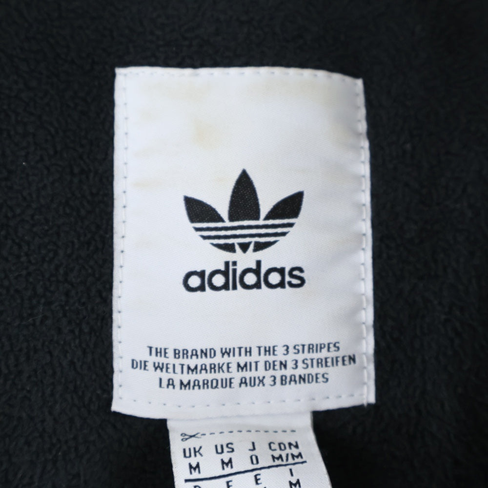 adidas(アディダス) Outline Pullover Jacket アームデザイン ナイロンプルオーバーフーディー パーカー ブラック ED4702