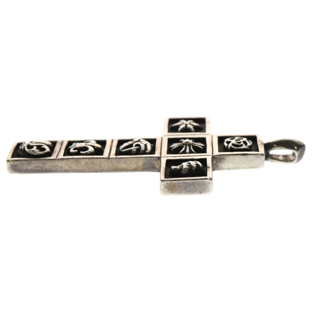 CHROME HEARTS(クロムハーツ) FRMD CRS マルチフレームドクロス ペンダント ネックレストップ シルバー