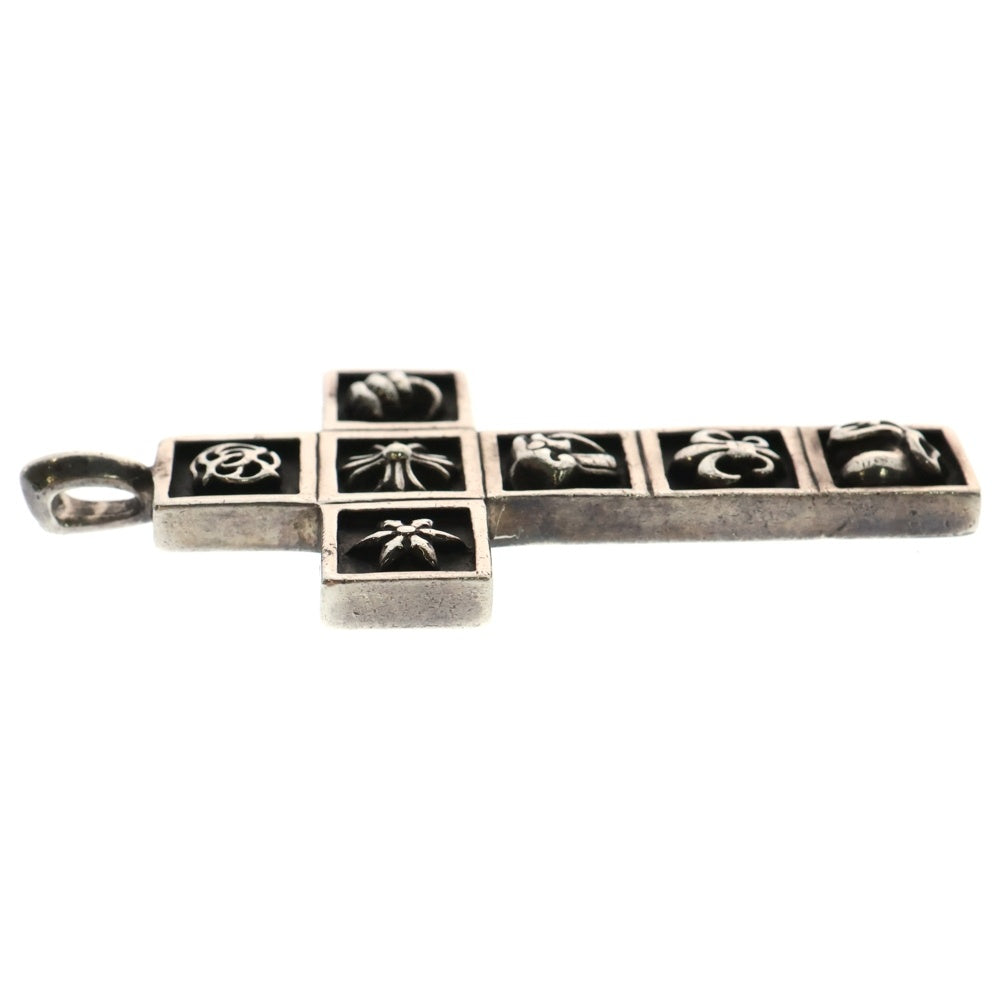 CHROME HEARTS(クロムハーツ) FRMD CRS マルチフレームドクロス ペンダント ネックレストップ シルバー