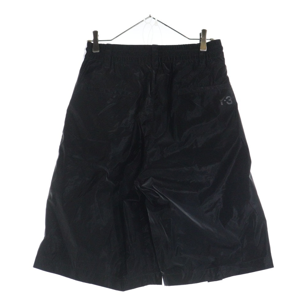 Y-3(ワイスリー) TRP BLK SHORTS ロゴライン バギーショーツ ハーフパンツ ブラック IR6257