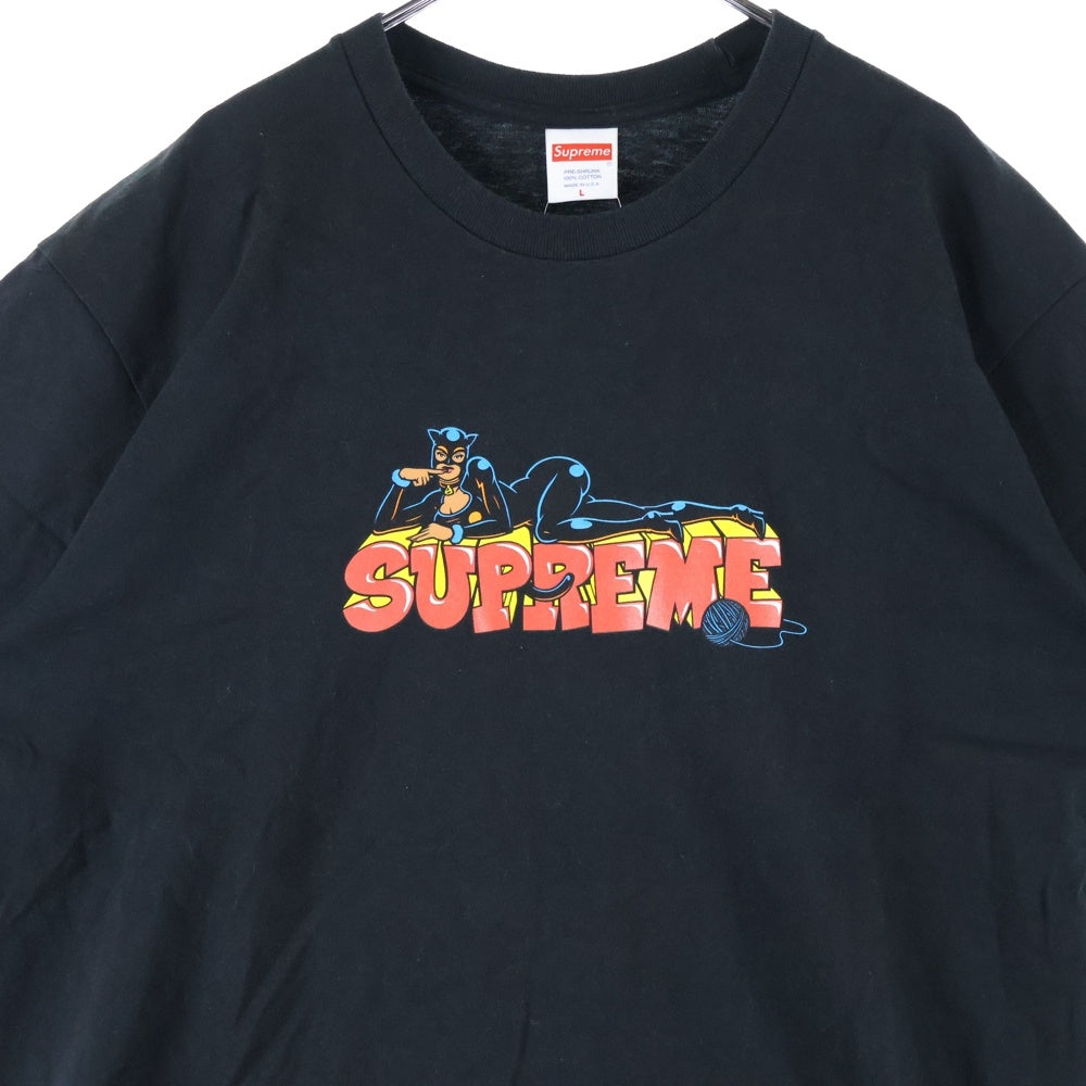 SUPREME(シュプリーム) 22AW Catwoman Tee キャットウーマン 半袖Tシャツ カットソー ブラック