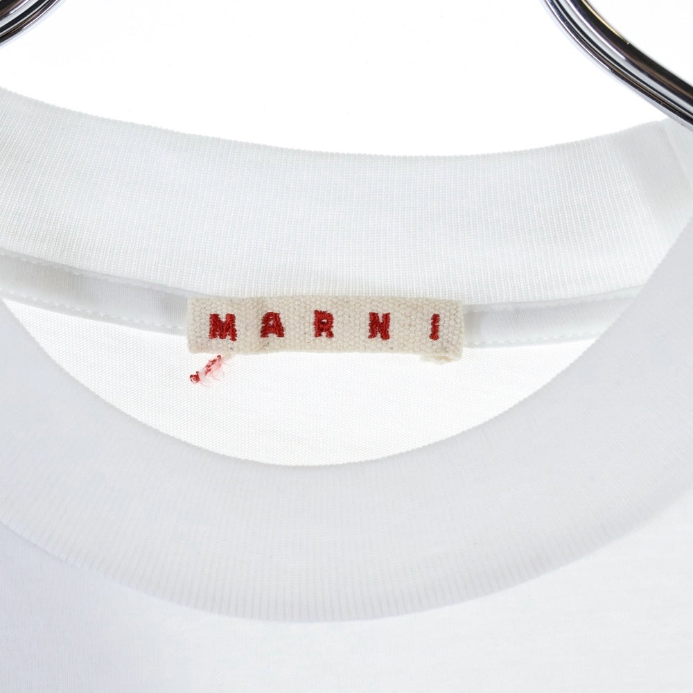 MARNI(マルニ) 22SS DAISYプリント 半袖Tシャツ カットソー ホワイト HUMU0229P2