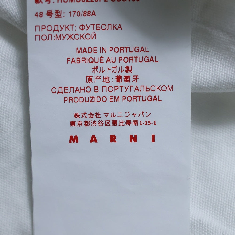 MARNI(マルニ) 22SS DAISYプリント 半袖Tシャツ カットソー ホワイト HUMU0229P2