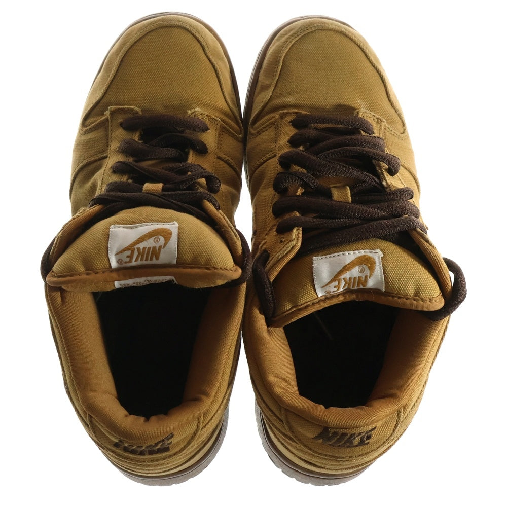 NIKE(ナイキ) 【観賞用 2004年製】DUNK LOW PRO SB CARHARTT SHALE ダンク ロー カーハート シェイル ローカットスニーカー ブラウン US9.5/27.5cm
