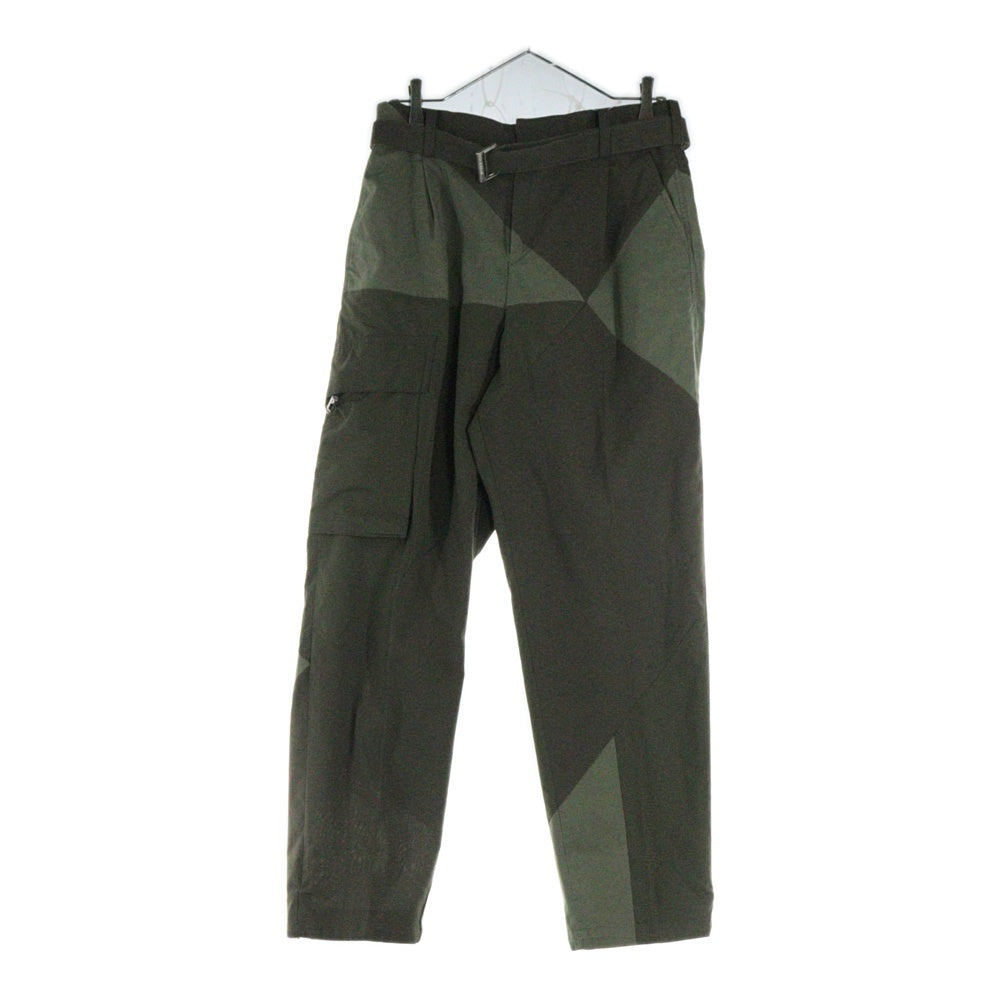 Sacai(サカイ) 21SS Hank Willis Thomas切替ロングパンツ カーキ 21-02449M