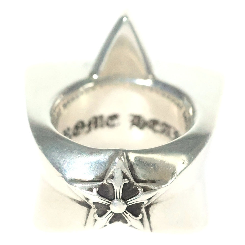 CHROME HEARTS(クロムハーツ) STR LRG P/DIA ラージスター PAVEダイヤリング シルバー