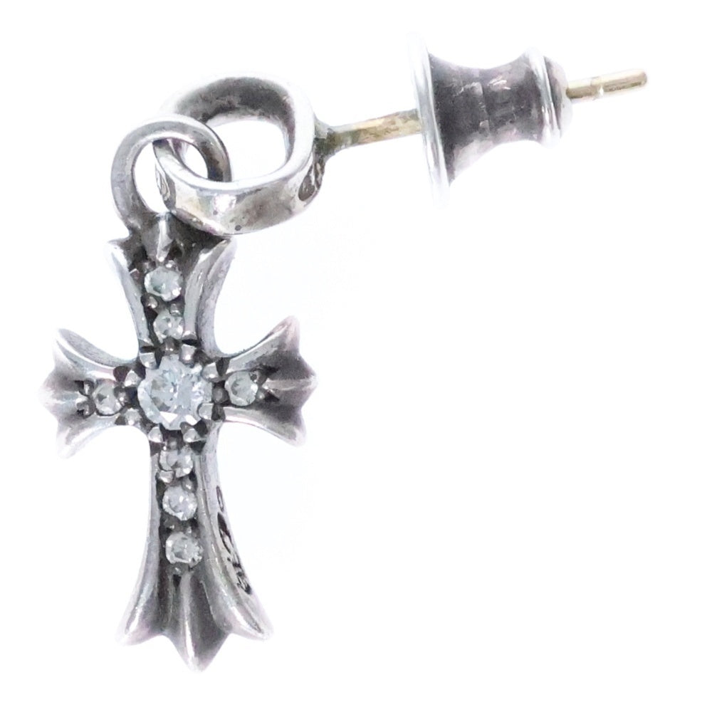 CHROME HEARTS(クロムハーツ) BBY F PPRCHN P/DIA ベイビーファットクロス ドロップピアス PAVEダイヤ シルバー