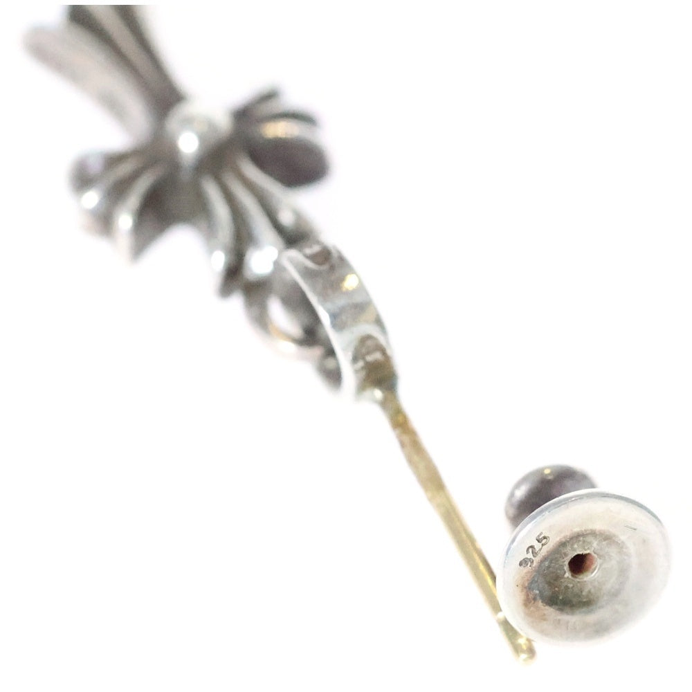 CHROME HEARTS(クロムハーツ) BBY F PPRCHN P/DIA ベイビーファットクロス ドロップピアス PAVEダイヤ シルバー