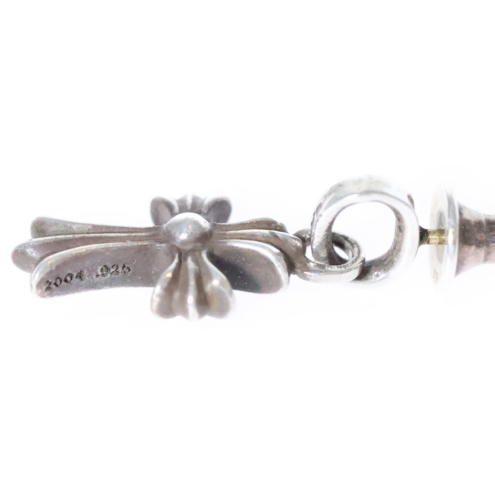 CHROME HEARTS(クロムハーツ) BBY F PPRCHN P/DIA ベイビーファットクロス ドロップピアス PAVEダイヤ シルバー