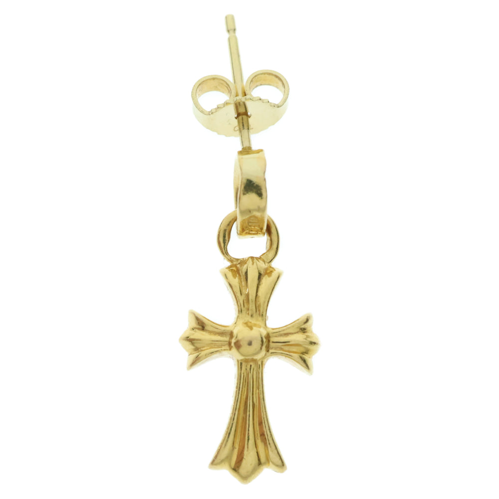 CHROME HEARTS(クロムハーツ) 22K BBY F PPRCHN P/DIA ベイビーファットクロス ドロップピアス PAVEダイヤ ゴールド BCA018