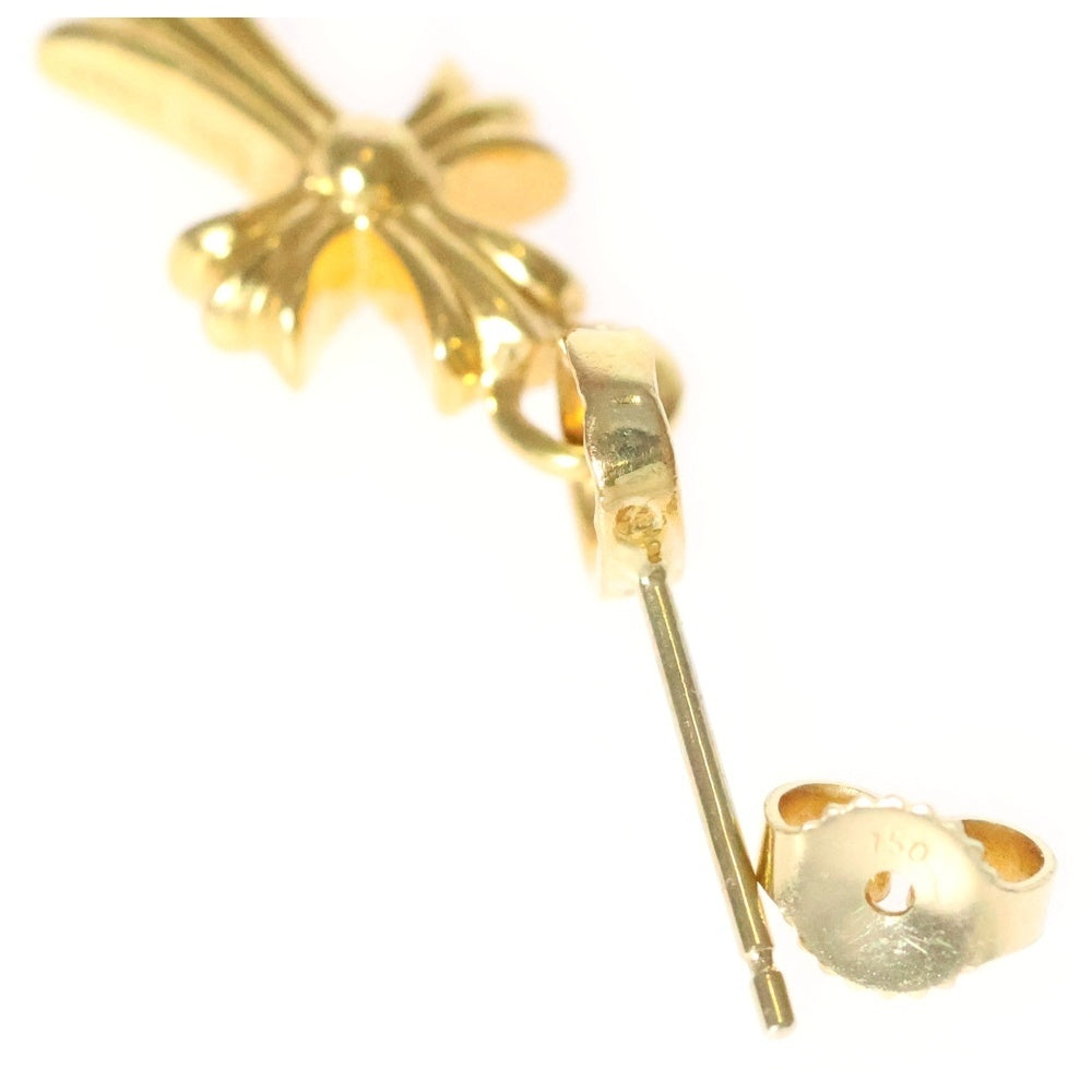 CHROME HEARTS(クロムハーツ) 22K BBY F PPRCHN P/DIA ベイビーファットクロス ドロップピアス PAVEダイヤ ゴールド BCA018