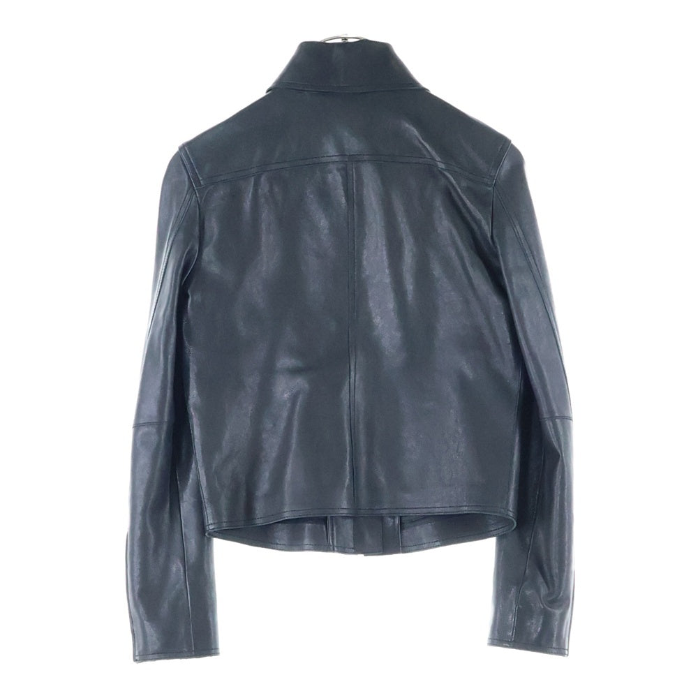 DIESEL(ディーゼル) ラムレザー シングルライダースジャケット レザージャケット ブラック A06339