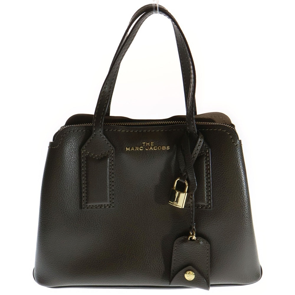 MARC JACOBS(マークジェイコブス) ラウンドジップ 2WAYレザーハンドバッグ ショルダーバッグ ブラウン M0014487