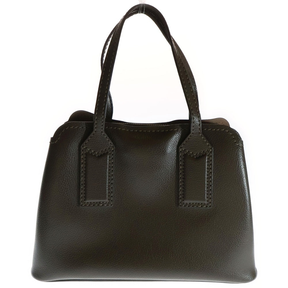 MARC JACOBS(マークジェイコブス) ラウンドジップ 2WAYレザーハンドバッグ ショルダーバッグ ブラウン M0014487