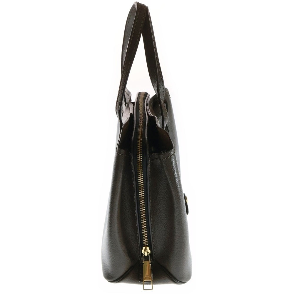 MARC JACOBS(マークジェイコブス) ラウンドジップ 2WAYレザーハンドバッグ ショルダーバッグ ブラウン M0014487