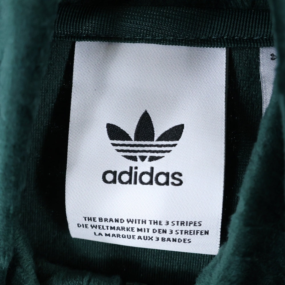 adidas(アディダス) MONO 総柄デザイン ベロアトラックジャケット グリーン IZ2546