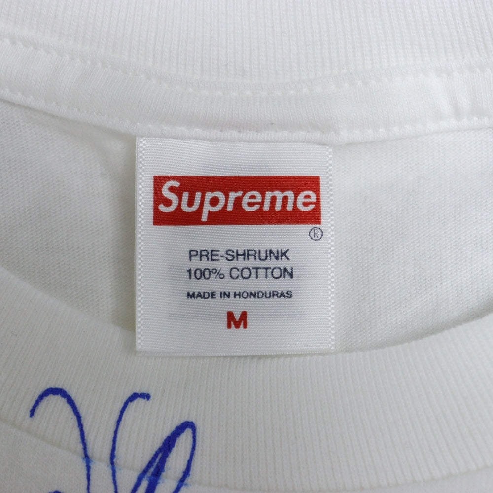 SUPREME(シュプリーム) 25SS Announcing Tee プリントロゴ クルーネック 半袖Tシャツ カットソー ホワイト
