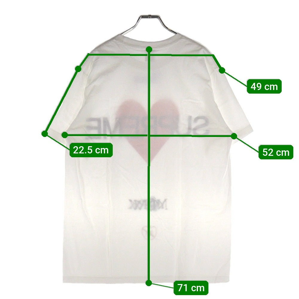 SUPREME(シュプリーム) 25SS Announcing Tee プリントロゴ クルーネック 半袖Tシャツ カットソー ホワイト