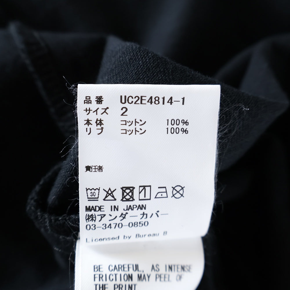 UNDERCOVER(アンダーカバー) 25AW クルーネックコットン長袖プリントTシャツ カットソー ホワイト UC2E4814-1