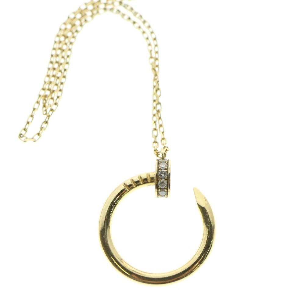 Cartier(カルティエ) ジュストアンクルネックレス フルダイヤ Au750 イエローゴールド