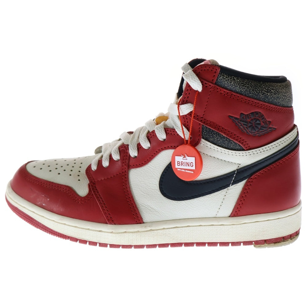 NIKE(ナイキ) AIR JORDAN 1 HIGH OG CHICAGO LOST & FOUND エアジョーダン1ハイロストアンドファウンド ハイカットスニーカー ホワイト/レッド DZ5485-612 US8.5/26.5cm