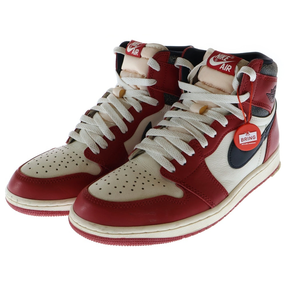 NIKE(ナイキ) AIR JORDAN 1 HIGH OG CHICAGO LOST & FOUND エアジョーダン1ハイロストアンドファウンド ハイカットスニーカー ホワイト/レッド DZ5485-612 US8.5/26.5cm